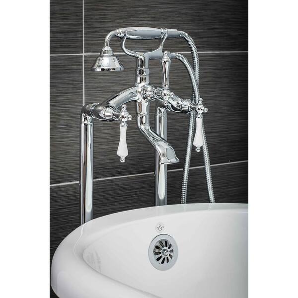 Shop Pelham White Luxury Tub Filler Faucet Vintage Design