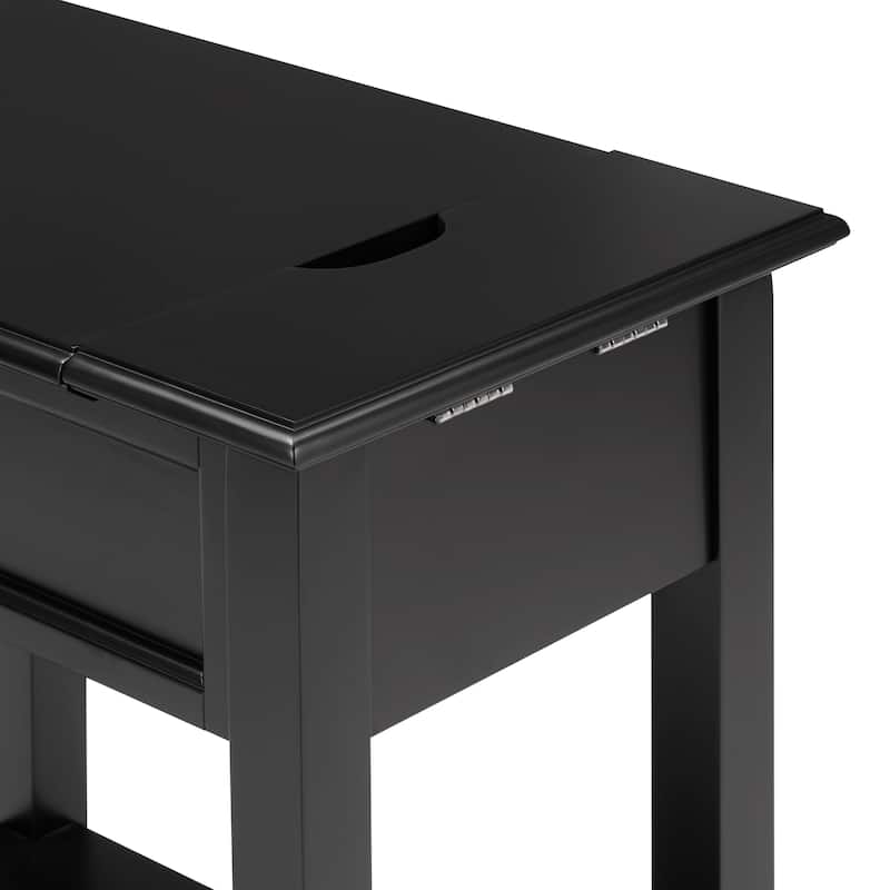 Zayden 1-drawer Side Table with Charging Station by iNSPIRE Q Bold