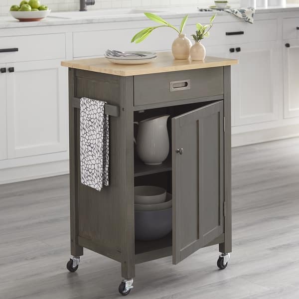 Simple Living Jacksonville Rolling Kitchen Cart On Sale Bed Bath