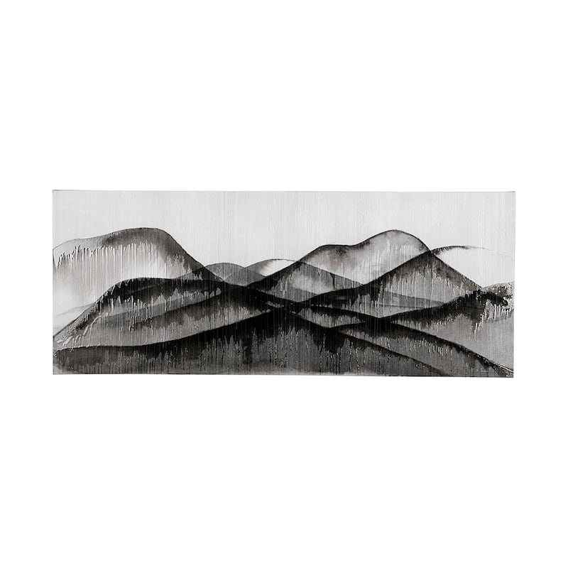 Beyond the Rainy Hills (85 x 34) Canvas Art Print - Large