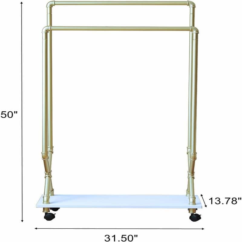 Industrial Wall Clothes Rack
