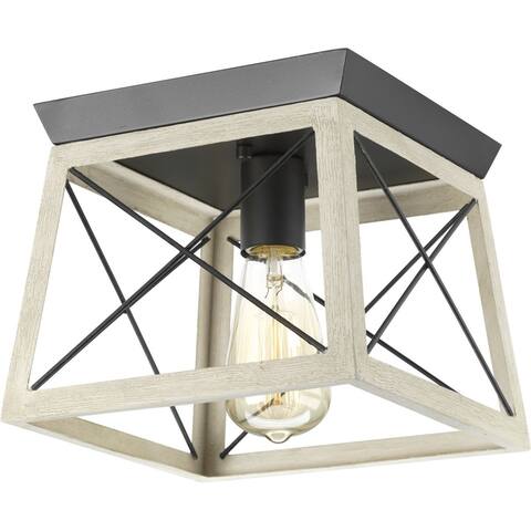 Briarwood Collection 1-light Open Cage Flush Mount - 10.000" x 11.750" x 12.120"