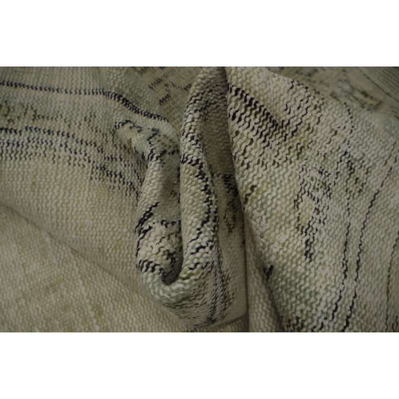 Hand Knotted Oriental 100% Wool Carpet Transitional Traditional Beige & Ivories Anatolian Area Rug - 9' 6'' X 5' 10''