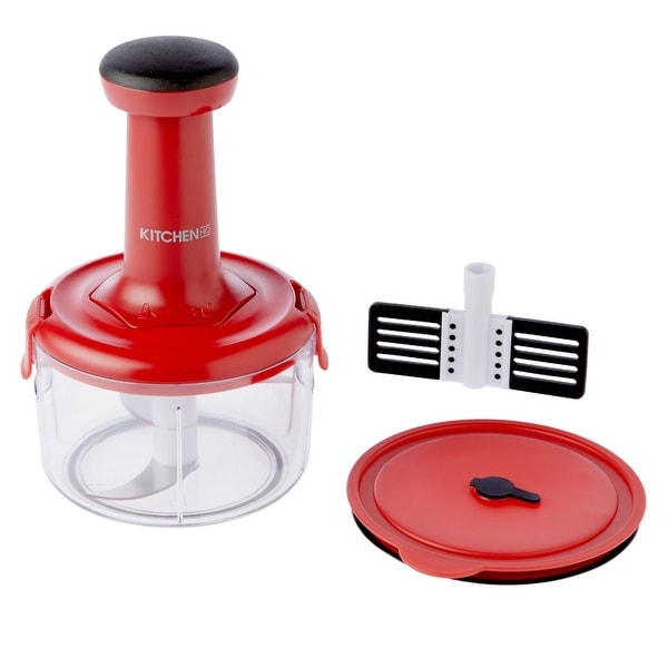 Manual Food Processor Salad, Salsa Maker, Blender, Slicer and