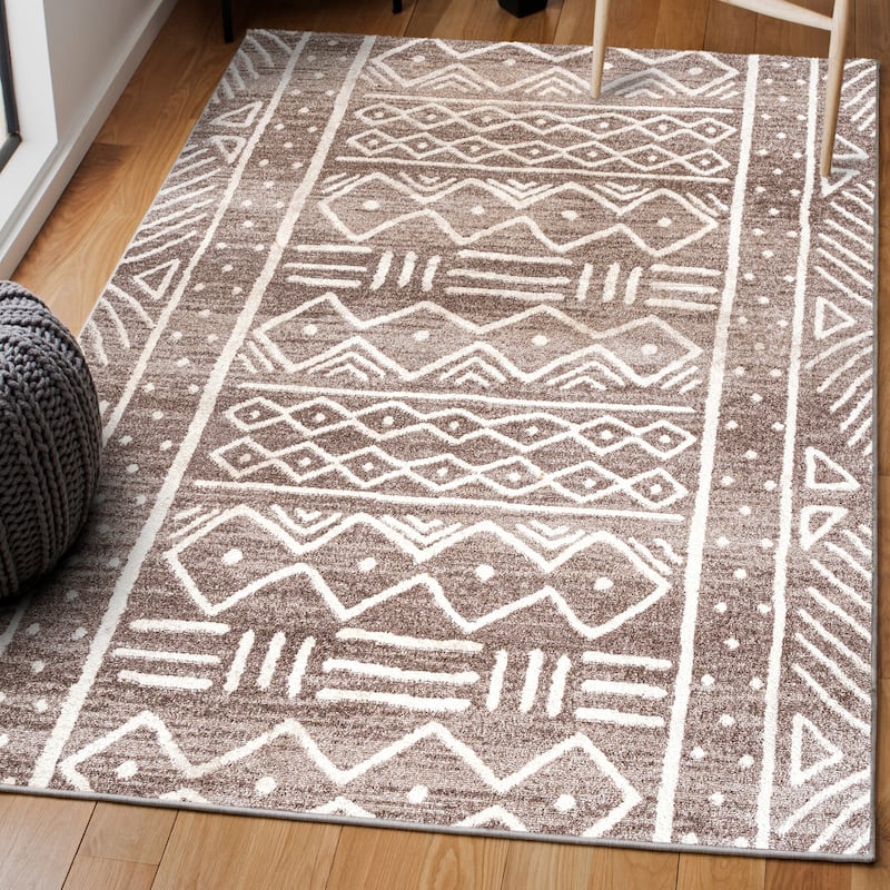JONATHAN Y Azmar Tribal Geometric Area Rug