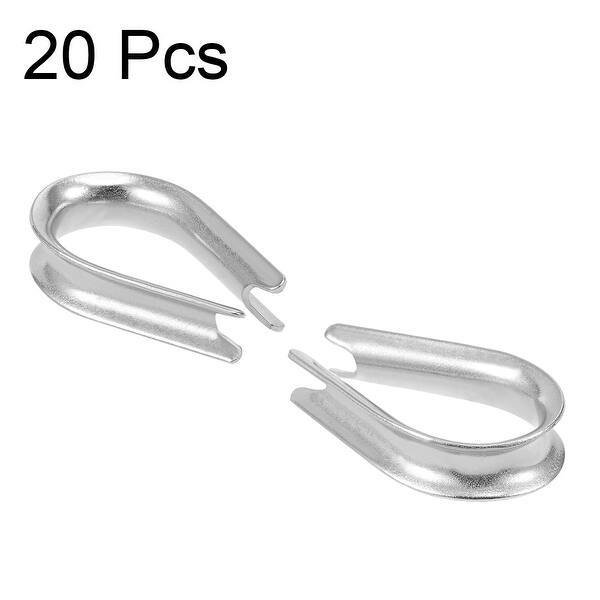 Shop 20 Pcs M6 Stainless Steel 11 64 7 32 Wire Rope Cable Thimbles Rigging On Sale Overstock 25440773