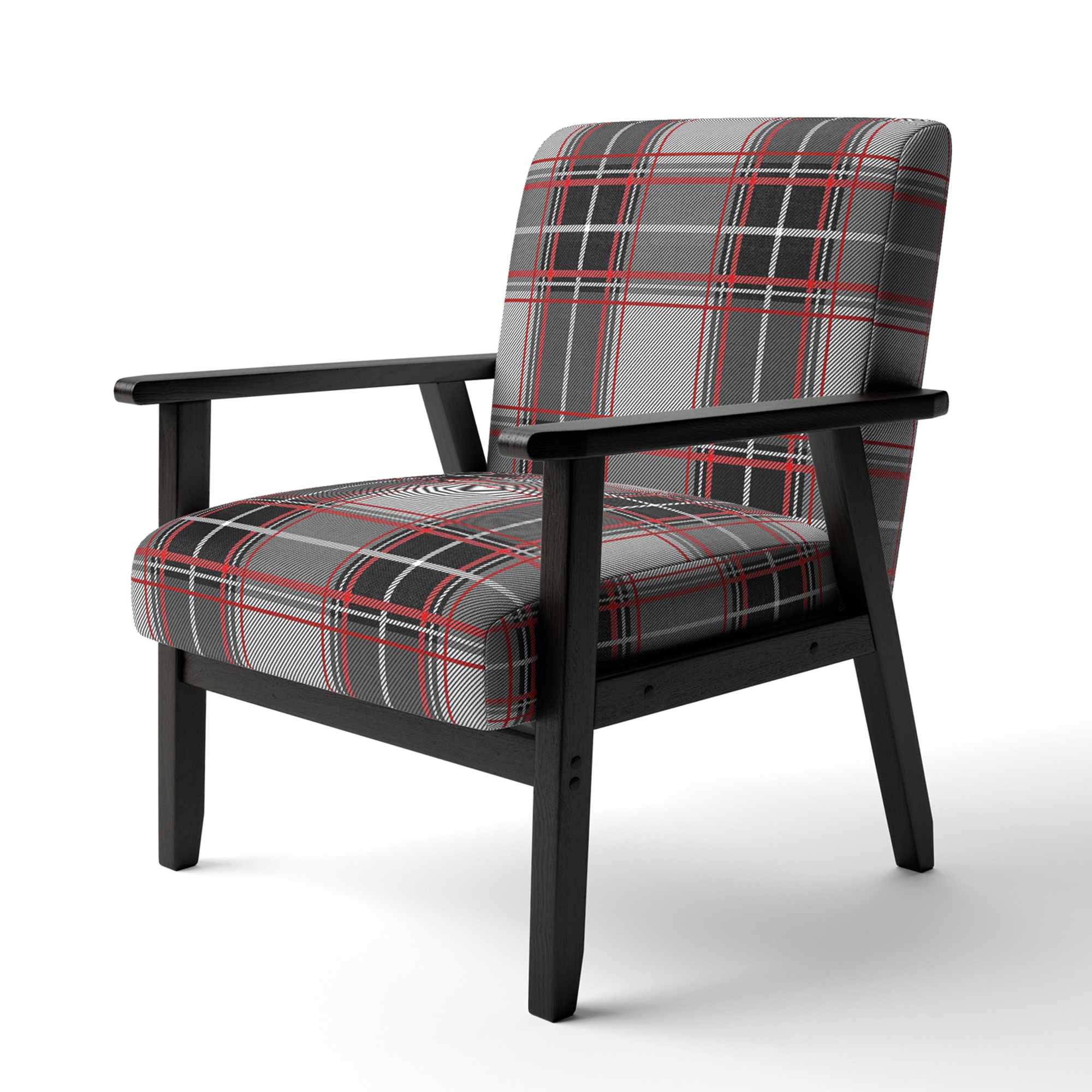 Red hotsell tartan chair