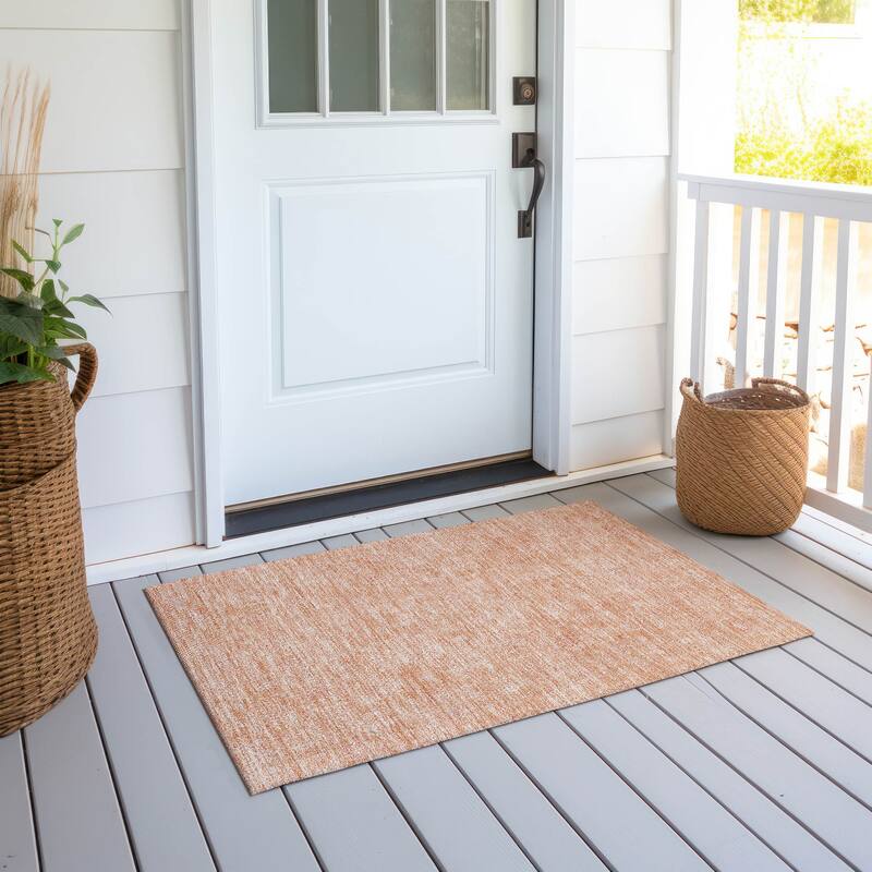 Machine Washable Indoor/ Outdoor Chantille Traditional Floral Rug
