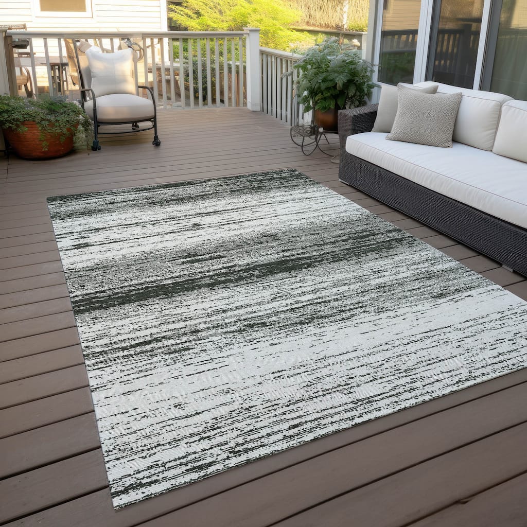 Machine Washable Indoor/ Outdoor Chantille Ombre Rug