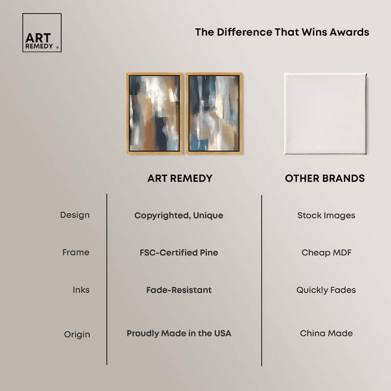 Vertical Rush Canvas Set of 2 by Art Remedy