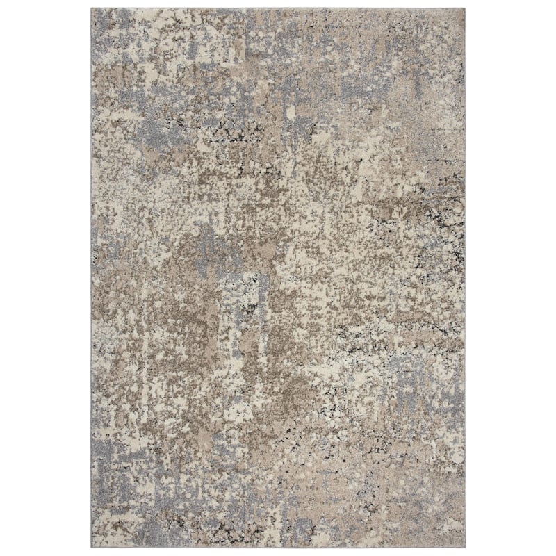 Alora Decor Venice Neutral Beige, Grey, and Taupe Abstract Rug