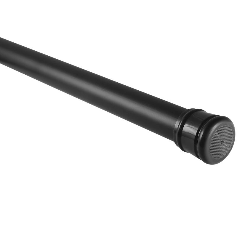 Design House Adjustable Tension Shower Rod Matte Black Shower Curtain Rod