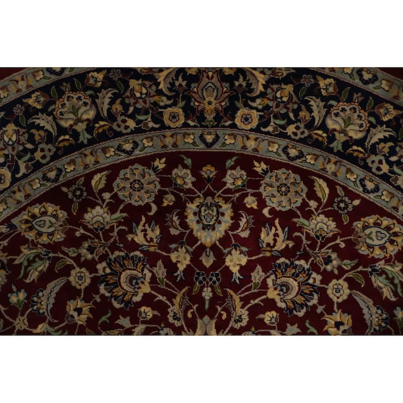 Hand Knotted Oriental 100% Wool Carpet Traditional All-Over Red Ziegler Area Rug - 6' 0'' X 6' 0''