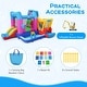preview thumbnail 9 of 11, Costway Inflatable Bounce House with Slides Jumping Area Ball Pit