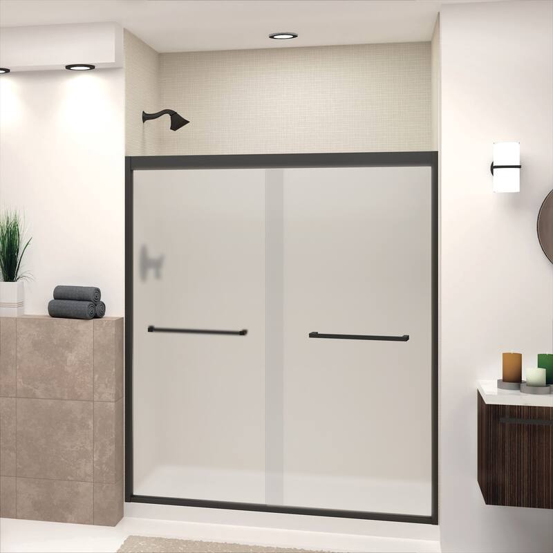 Transolid FBPT607008F-S 70" High x 59" Wide Bypass Frameless Shower