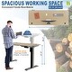 preview thumbnail 37 of 40, Futzca Height Adjustable Electric Standing Desk Sit Stand Computer Stand up Desk with Splice Board(White)