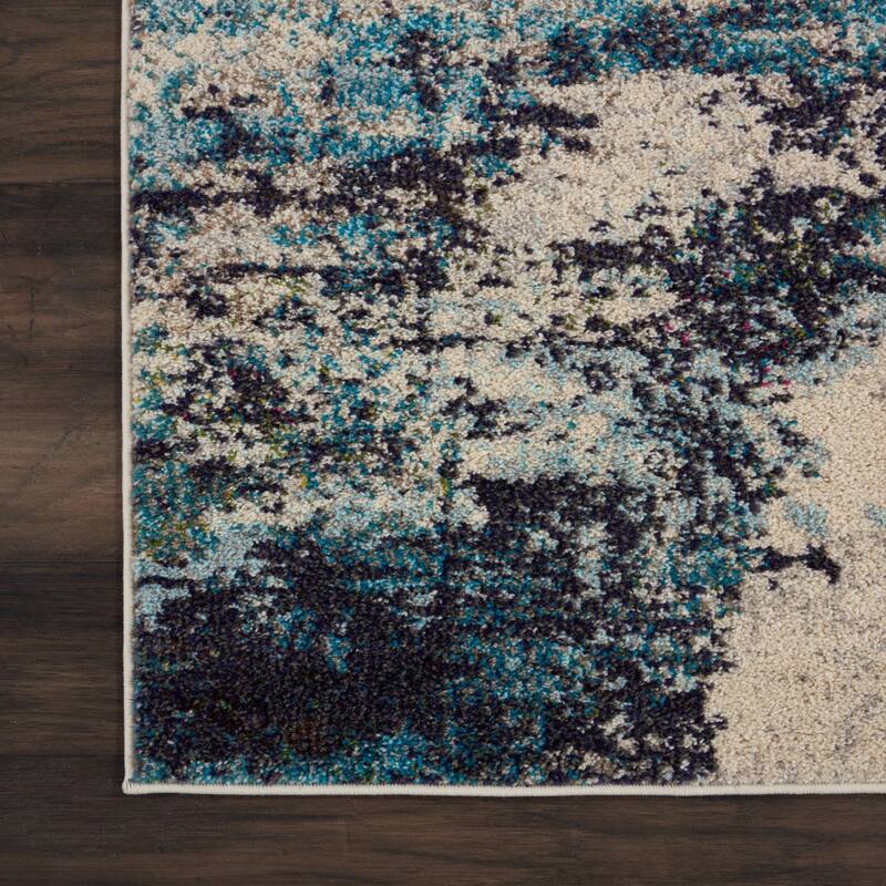 Sasim Power Loomed Abstract Area Rug By HomeRoots - 10' Runner