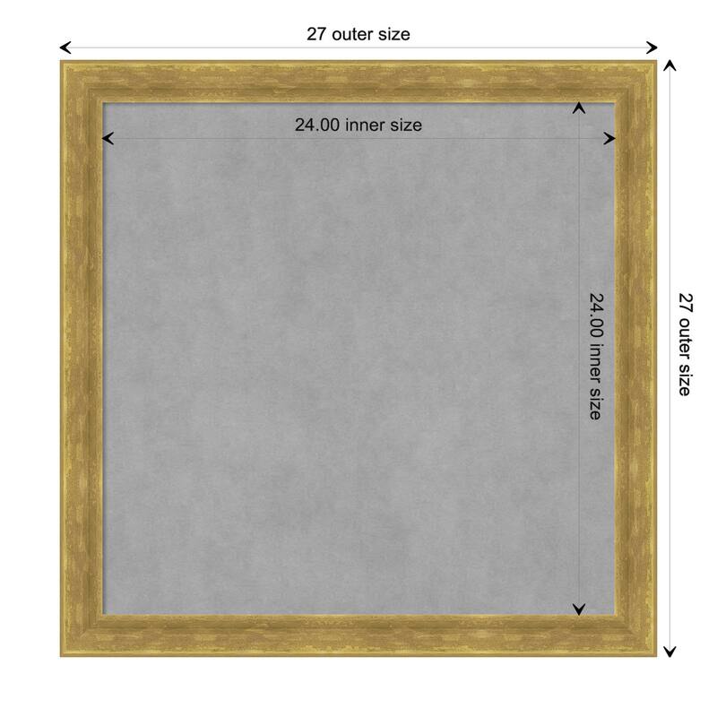 Amanti Art Angled Gold Framed Magnetic Board - Board Size 24x24
