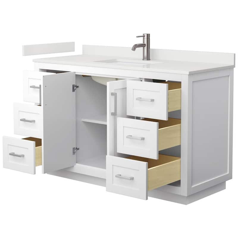 Wyndham Collection WCF292954S-QTZ-UNSMXX Miranda 54" Free Standing