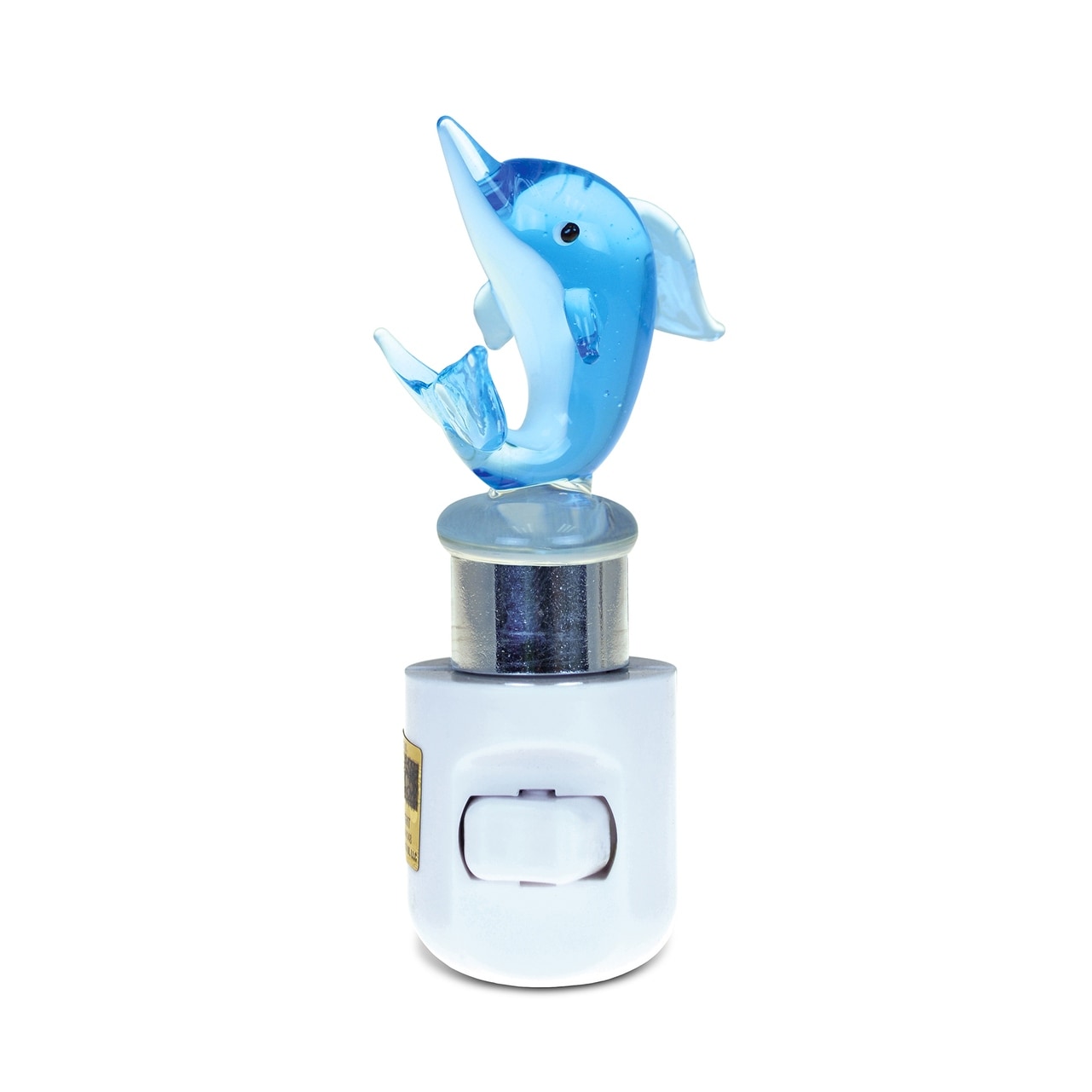 CoTa Global Dolphin Art Glass Handcrafted Decorative Night Light - 1.5Lx2Wx4.5Hinches