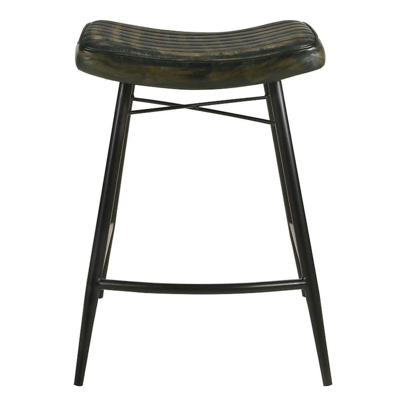 Reuger Upholstered Stools with Saddle Seat (Set of 2)