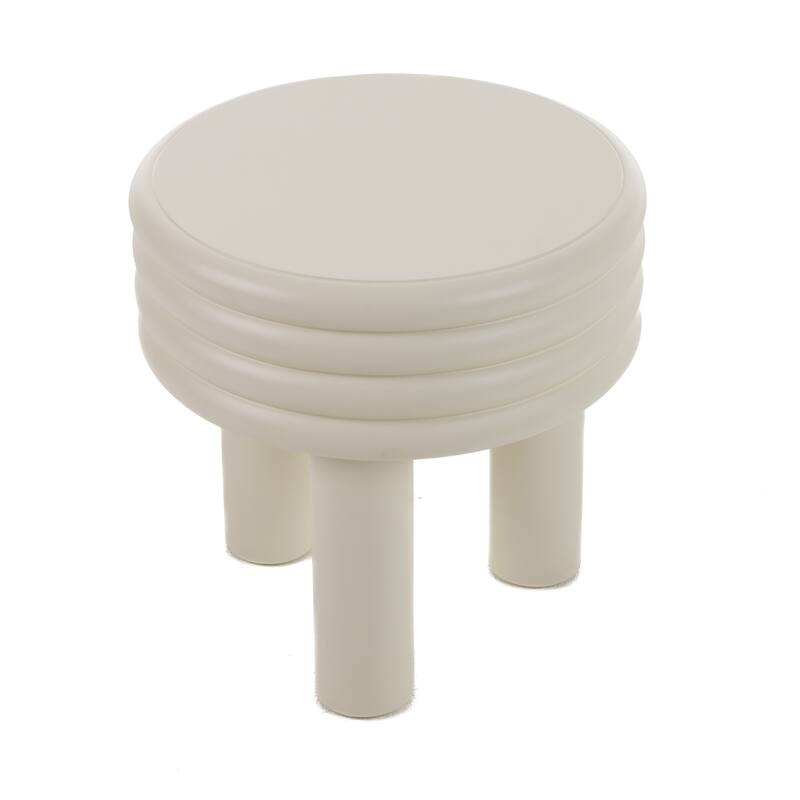 Modrest Townley Contemporary White Round End Table