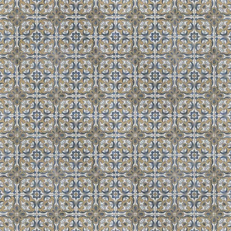 Merola Tile Harmonia Royal Bloom 13" x 13" Ceramic Floor and Wall Tile