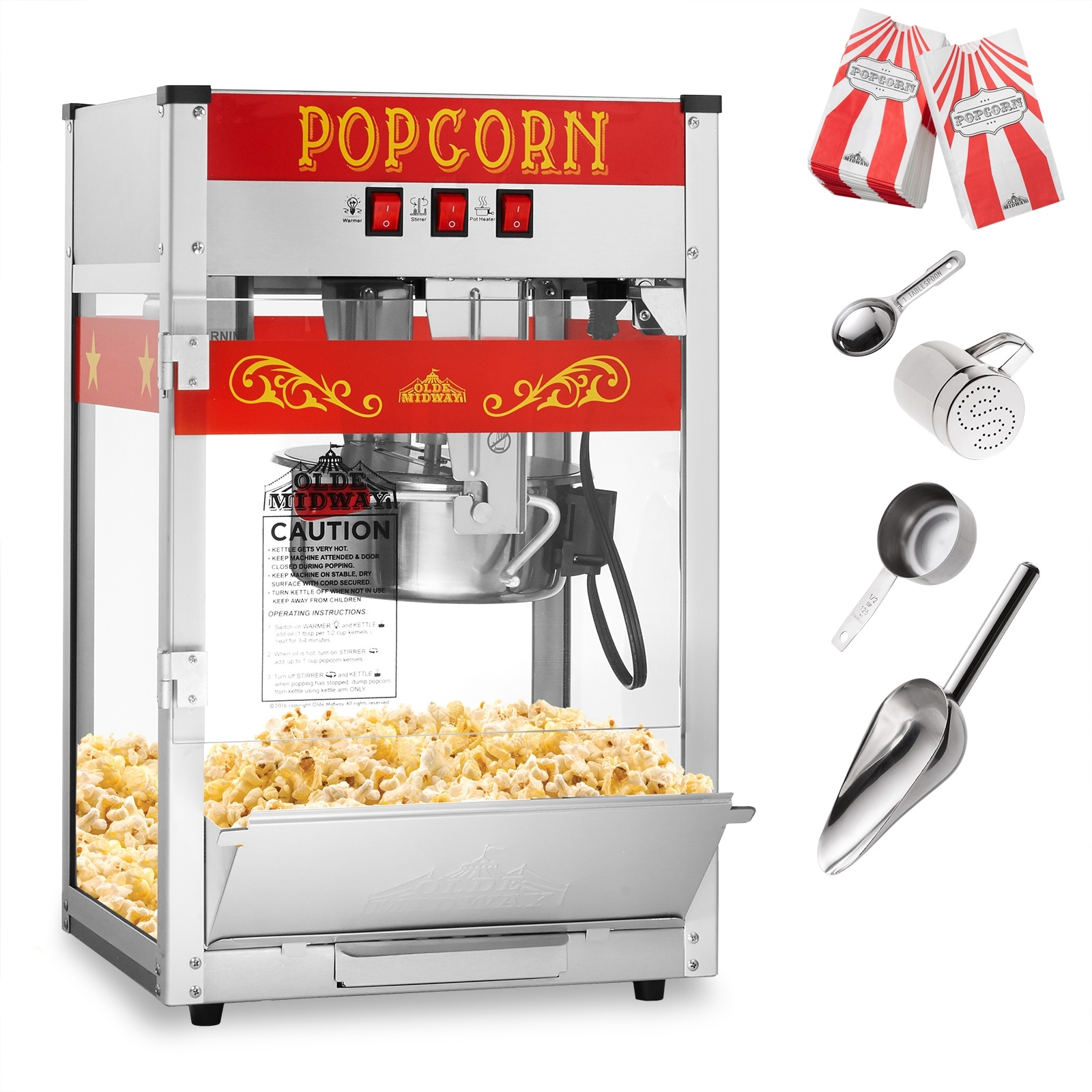 Plastic Popcorn Machine, For home, 200.0 grams per batch