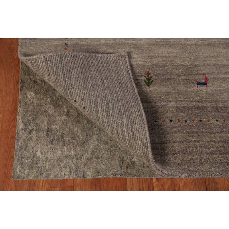 Tribal Gabbeh Area Rug Handmade Oriental Wool Carpet - 5'3" x 7'6"