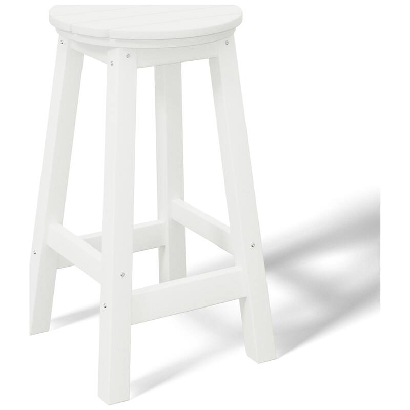 Laguna Hdpe All Weather Outdoor Patio 24" Round Counter Stool