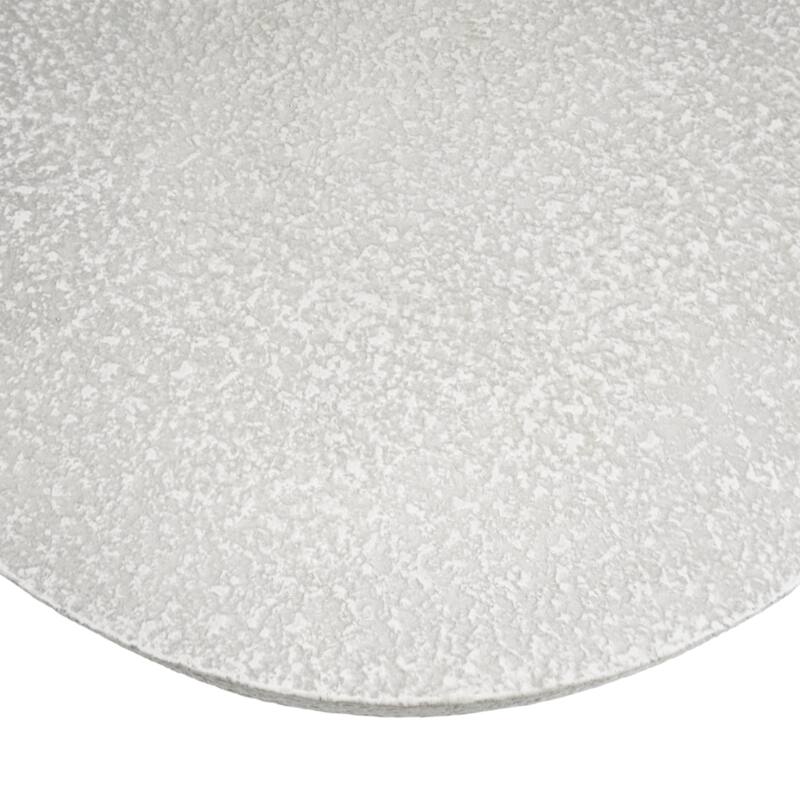 Two-Tone Round Accent Table - Antique White Tabletop With Natural Wood Base‌