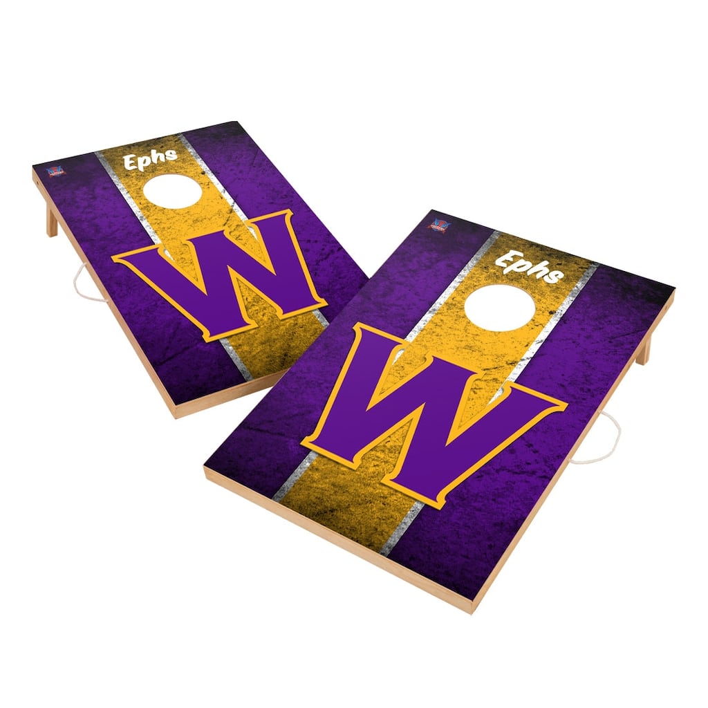 Vintage Williams College Ephs Regulation 2x4 Cornhole Set