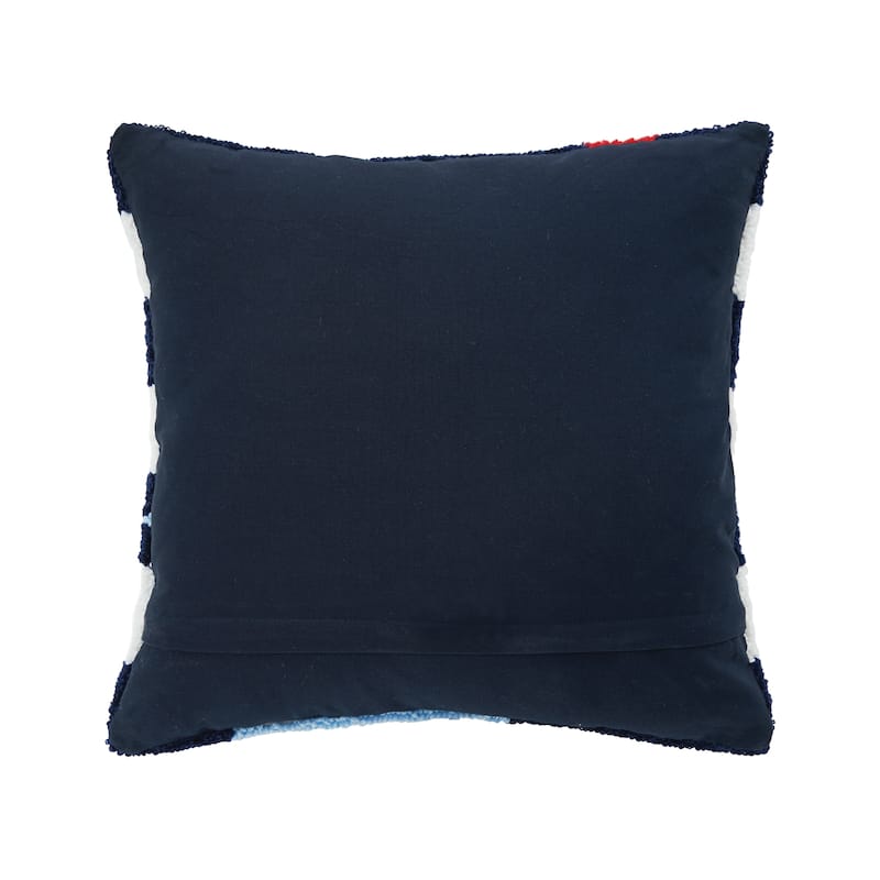 Sail Boat Hooked Throw Pillow