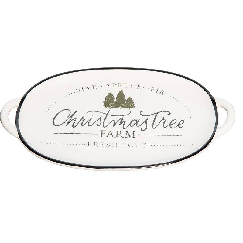 Xmas Tree Hostess w/ Spreader Set of 2 - Set of 2