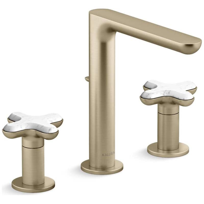 Kallista P32705-WC 002 Collection 1.2 GPM Widespread Bathroom Faucet - Brushed French Gold
