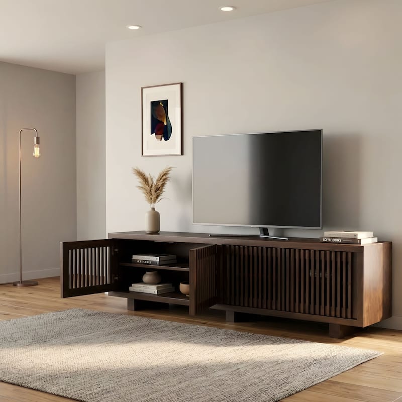 Origins by Alpine Nara 80" TV Console - Walnut