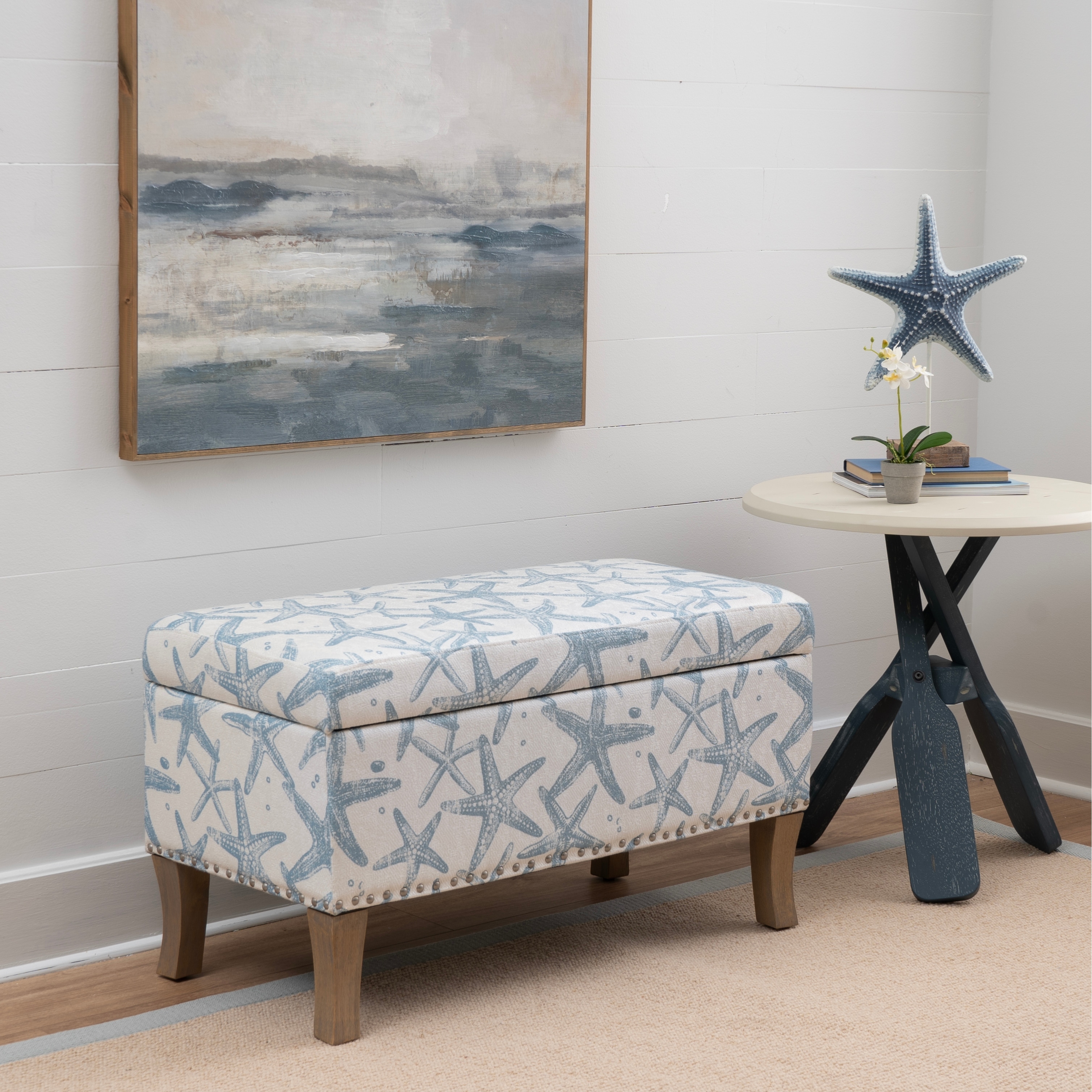 Linon Criuleni Storage Ottoman
