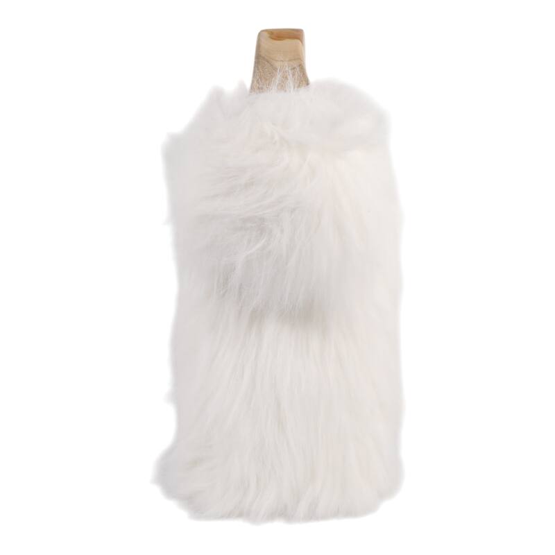 Fabric Wood Figurine with Casual Style and Decorative Wooden Accent