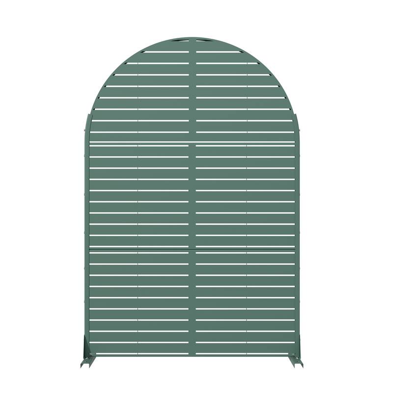 Dovelina 6ft.Outdoor Freestanding Metal Privacy Screen Decorative Garden Fence - 72"x47"