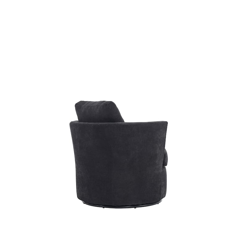 29.5" Polyester Swivel Arm Chair