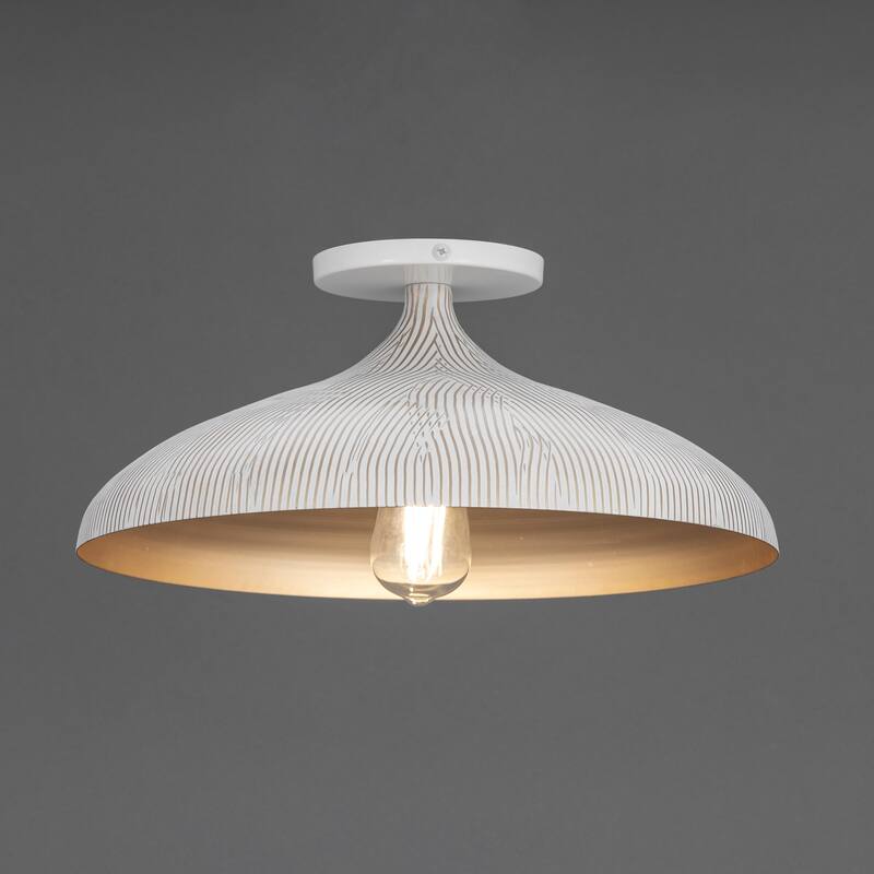 Maxim 10910 Fleur 16" Wide Semi-Flush Ceiling Fixture with Hand-Spun