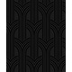 preview thumbnail 2 of 6, Seabrook Designs Hendrix Arches Non-Woven Unpasted Wallpaper 20.9 in. W x 33 ft. L - Carbon & Metallic Black