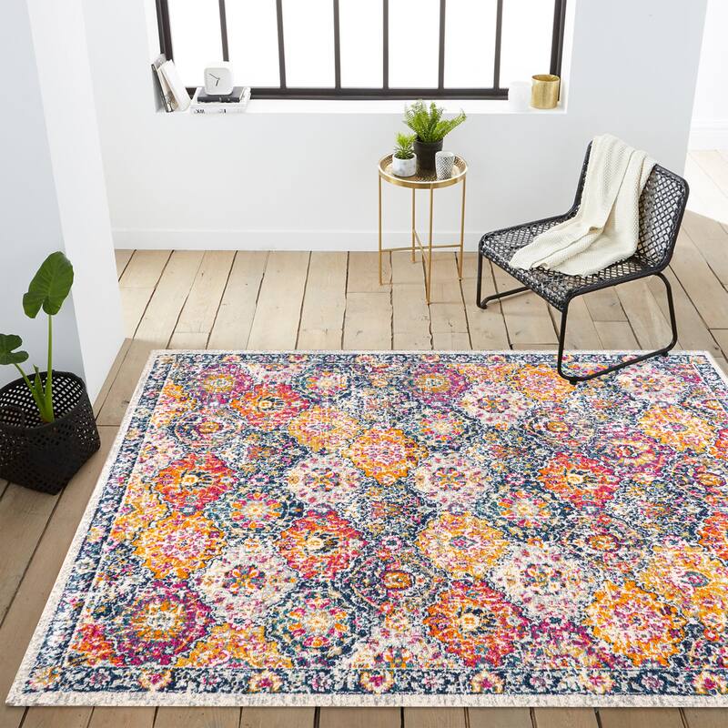JONATHAN Y Minori Persian Boho Vintage Trellis Area Rug
