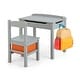 preview thumbnail 3 of 35, Multifunctional Kids Table and Chairs with Storage Space - 23" x 16" x 21.5"(L x W x H) Grey