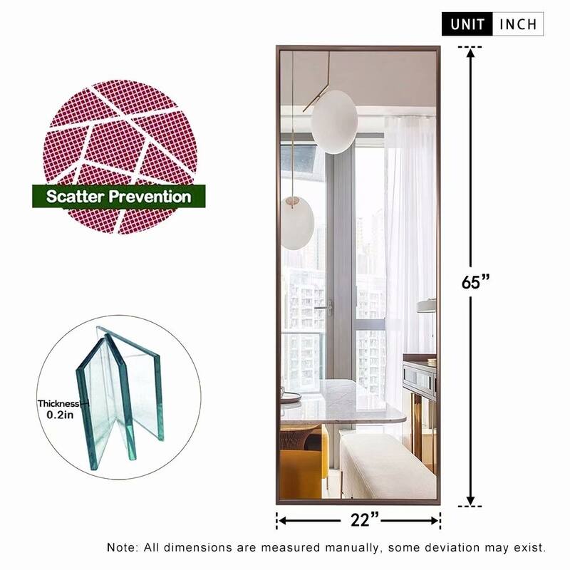 Carson Carrington Salmijarvi Wide Frame Full Length Floor Mirror