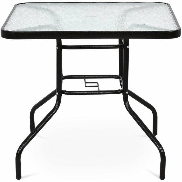 Shop Costway 32 Patio Square Table Steel Frame Dining Table