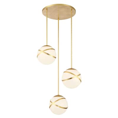 Minka Lavery 5433 Batignolles 3 Light 25" Wide Multi Light Pendant