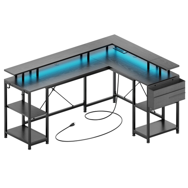 L Shaped Gaming Desk 95