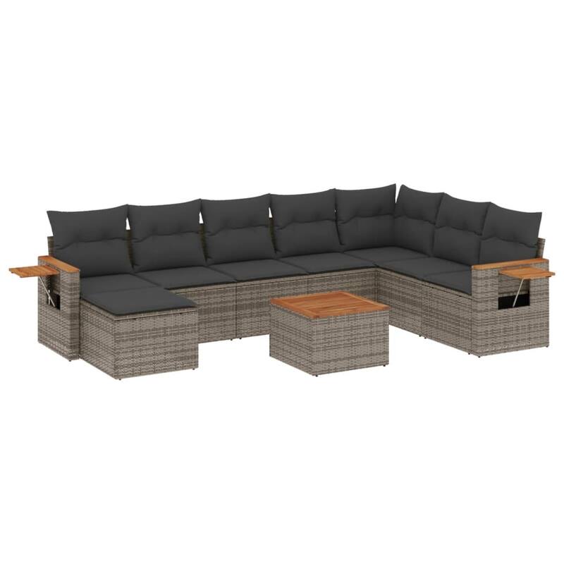 vidaXL Garden Sofa Set Grey - 21.7 x 21.7 x 14.6