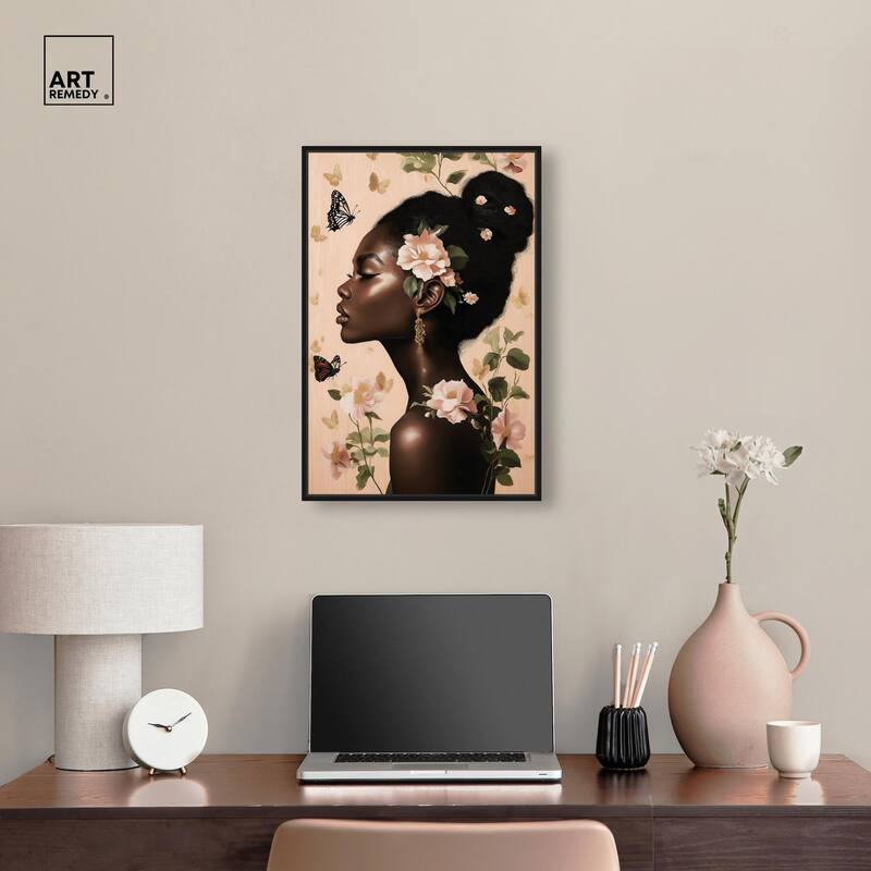 Apricot Whisper Canvas by Art Remedy